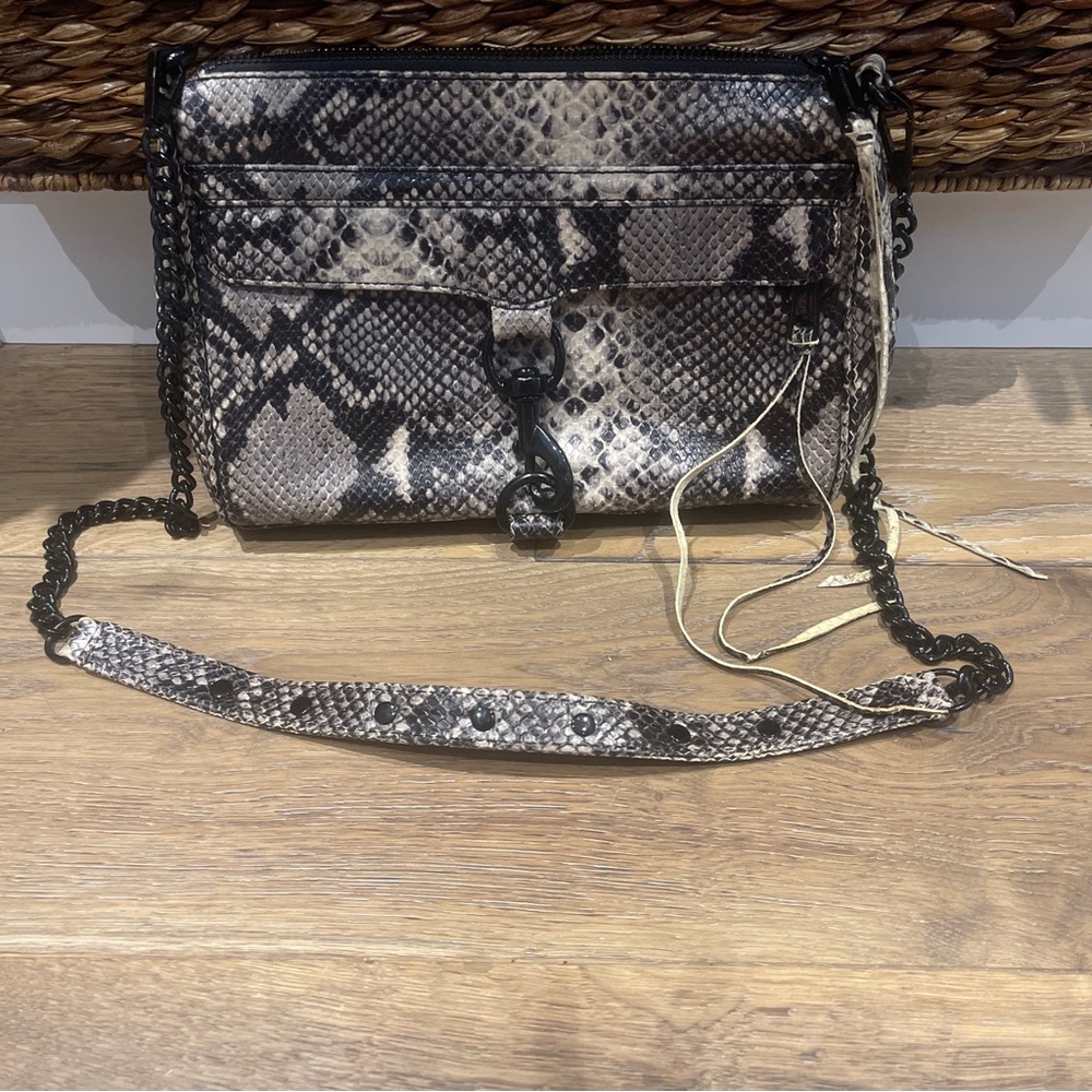 Rebecca Minkoff Mac snakeskin crossbody bag